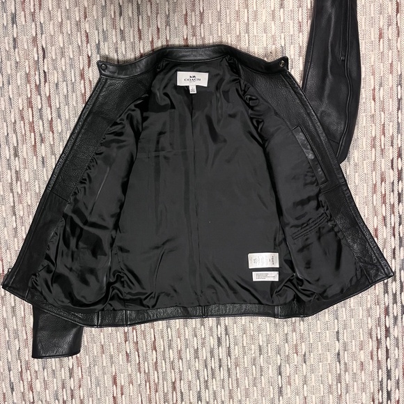 Coach Leather Racer Jacket - Picture 5 of 9
